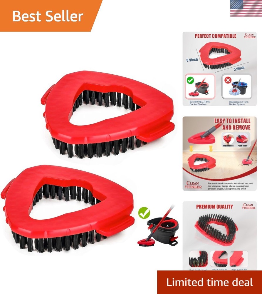 Durable and Lightweight Spin Scrub Brushes – Perfect for Tile & Floor Care