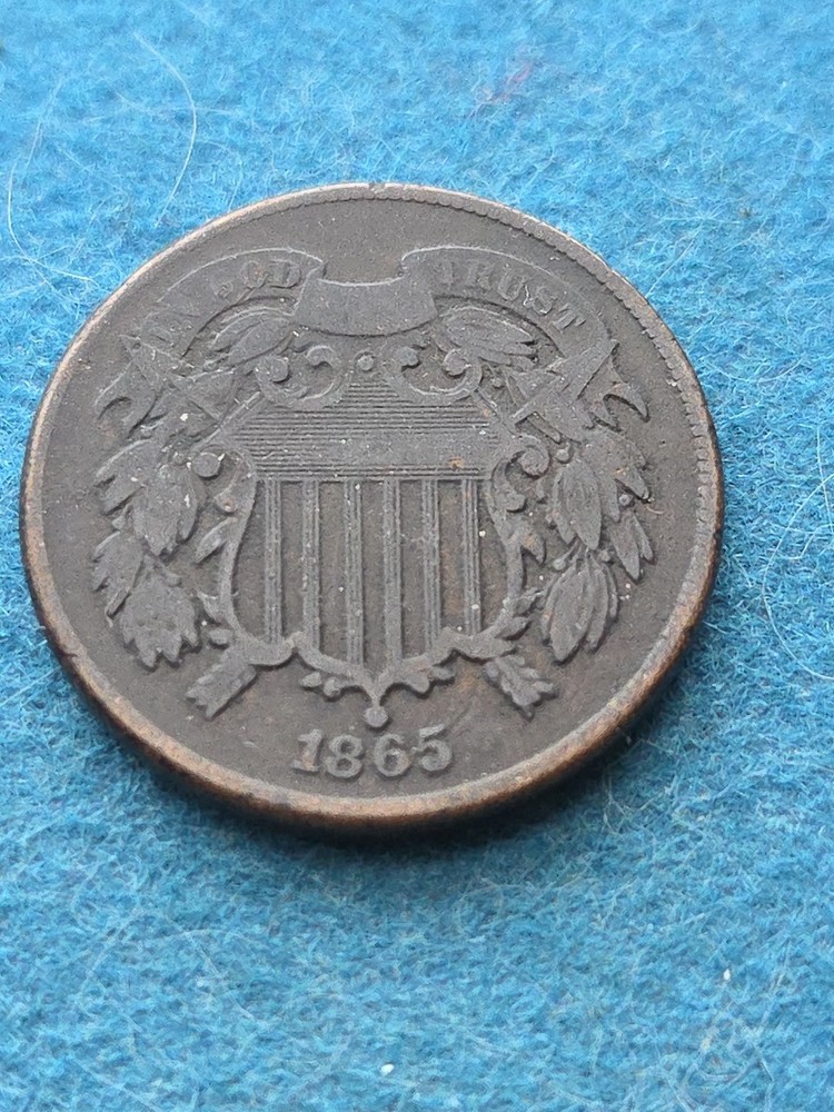 1865 Two Cent Piece 2c Type Coin-c