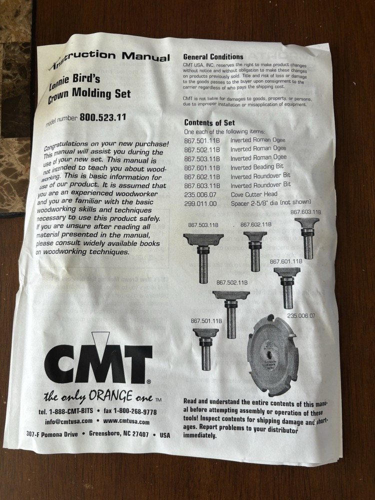 Lonnie Bird’s Crown Molding Set
