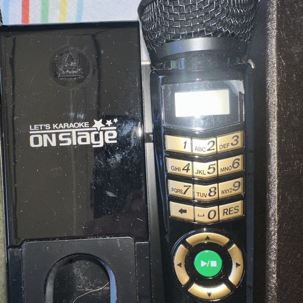 Enter Tech On Stage Wireless Let's Karaoke System Power Adapter 2 Mics Handbook