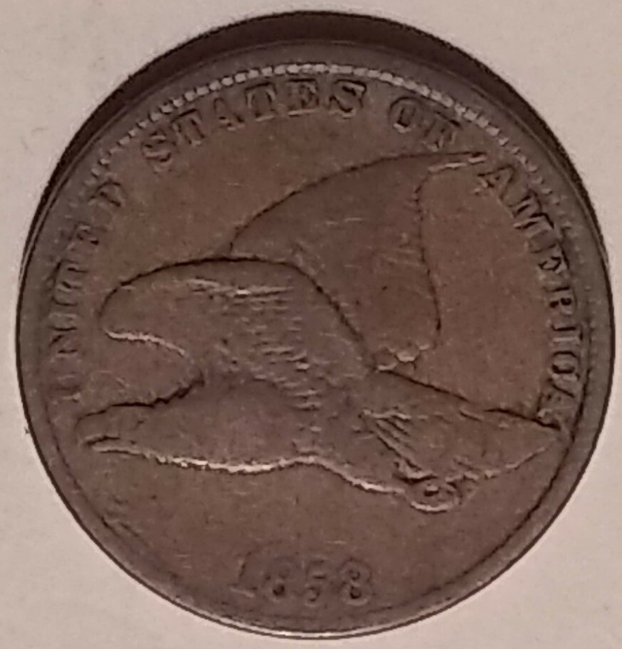1858 Flying Eagle First Small Cent Short Lived Pre Civil War ~ (# A)