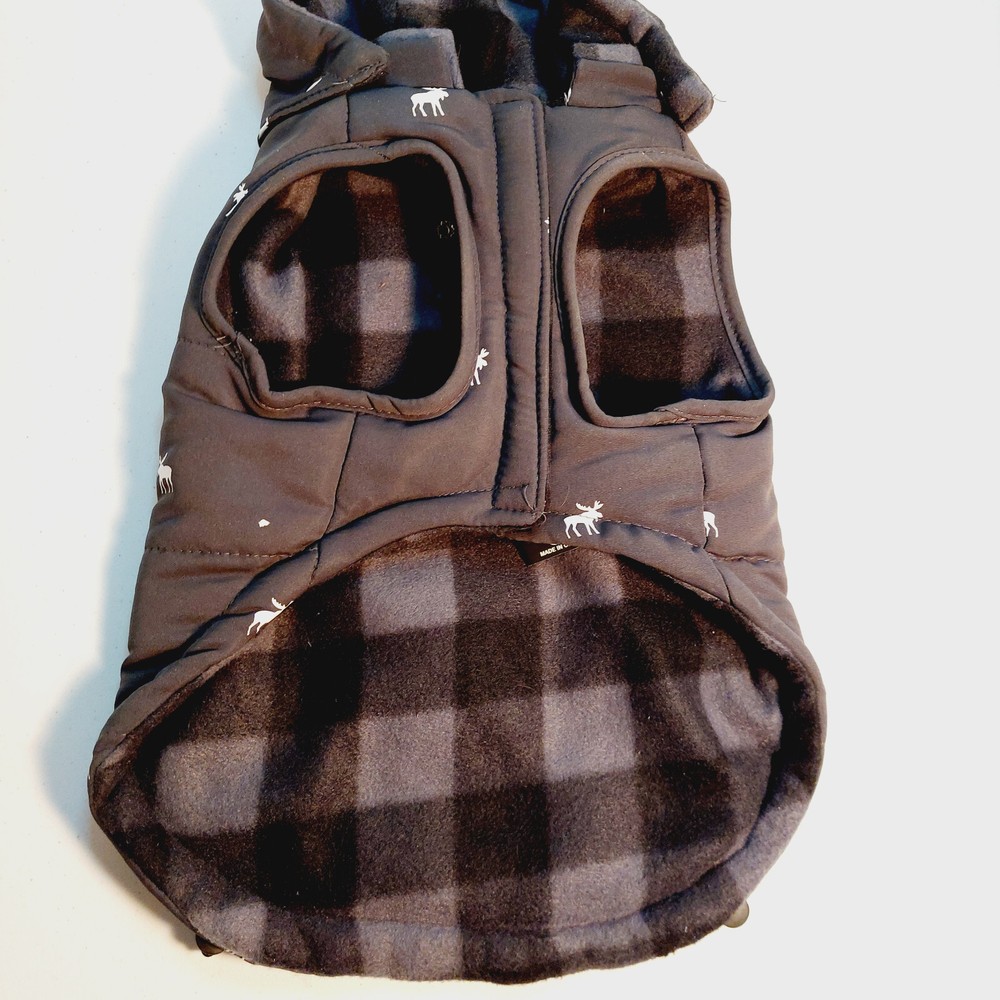 LuvGear Dog/Puppy Zip Coat Gray Size Medium