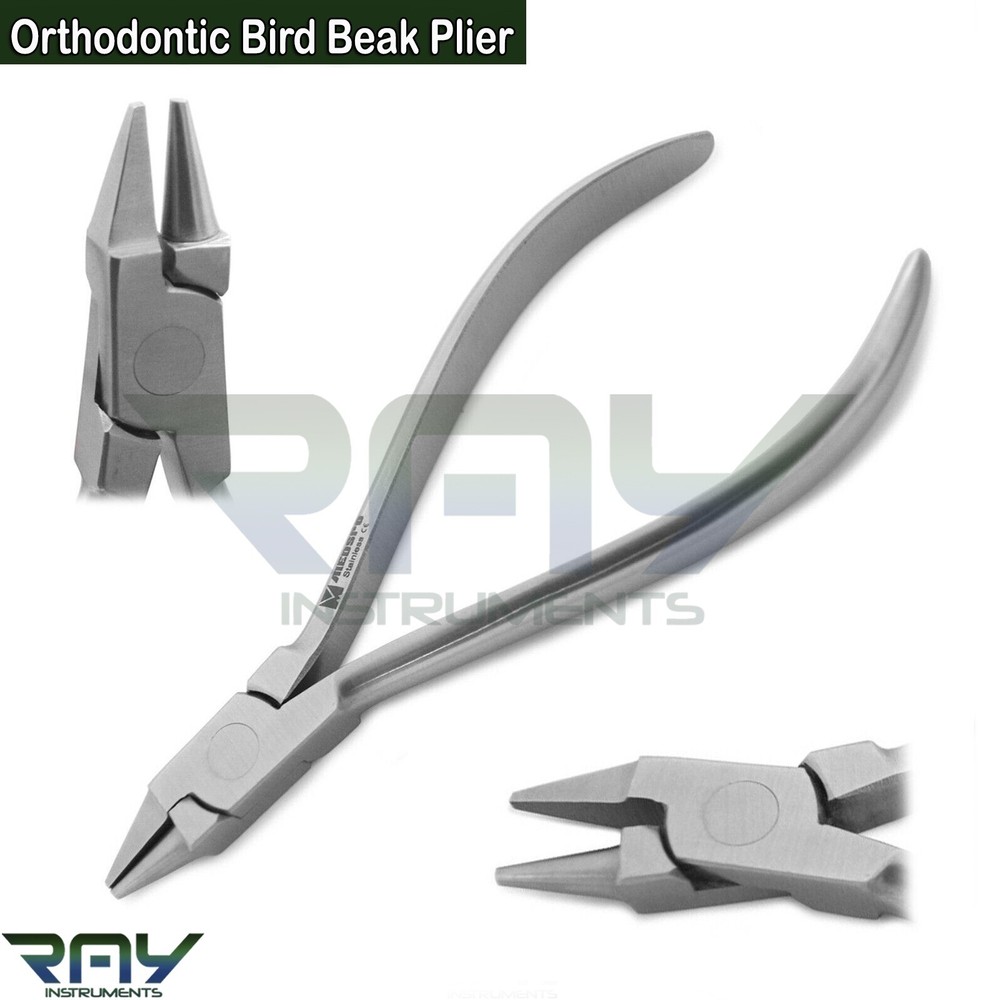 Orthodontic Bird Beak Angle Light Wire Bending Loop Forming Plier Dental Tools