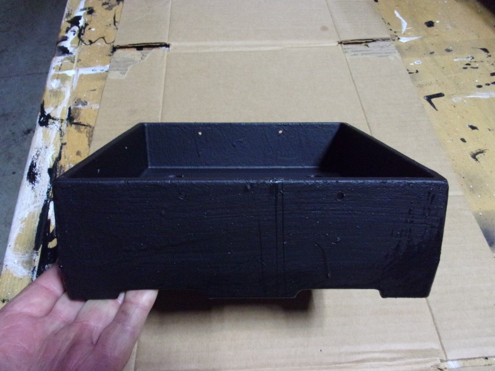 Rough Cut Full Size Anchored Post Base 8x8, BLACK