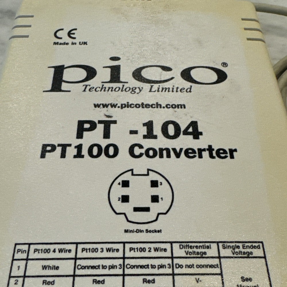 PICO PT-104 Converter Data Logger PT100