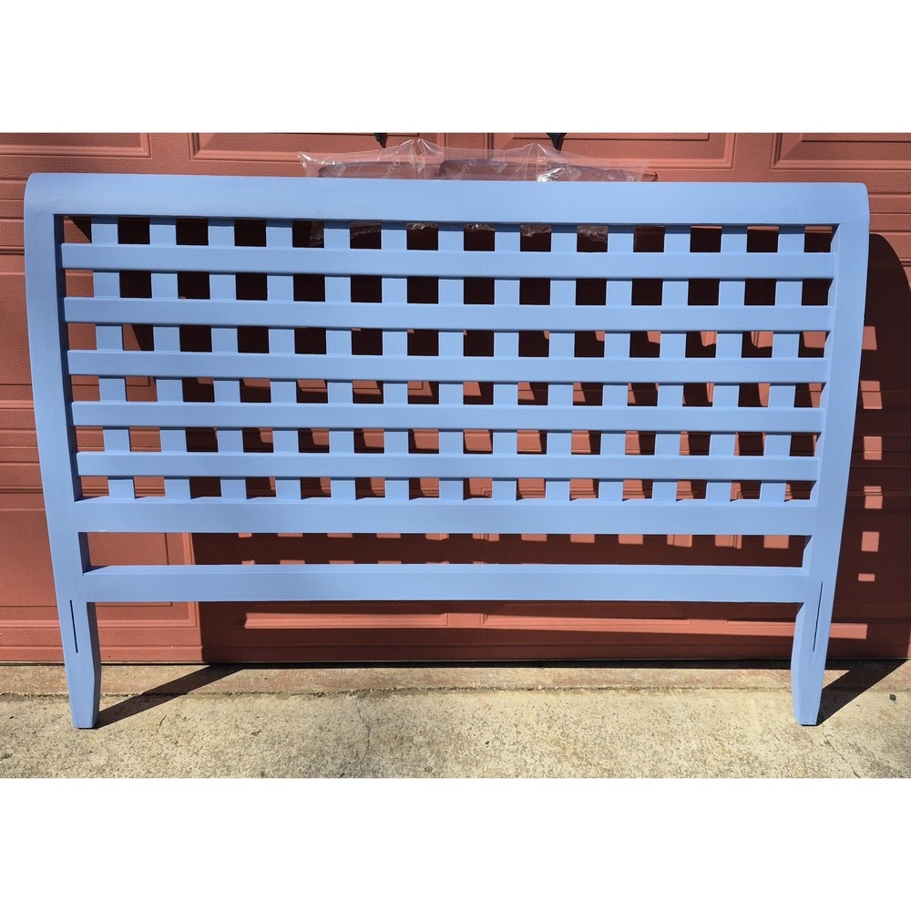 Queen Full Matching Bedroom Set Headboard Side Table Night Stand Periwinkle Blue