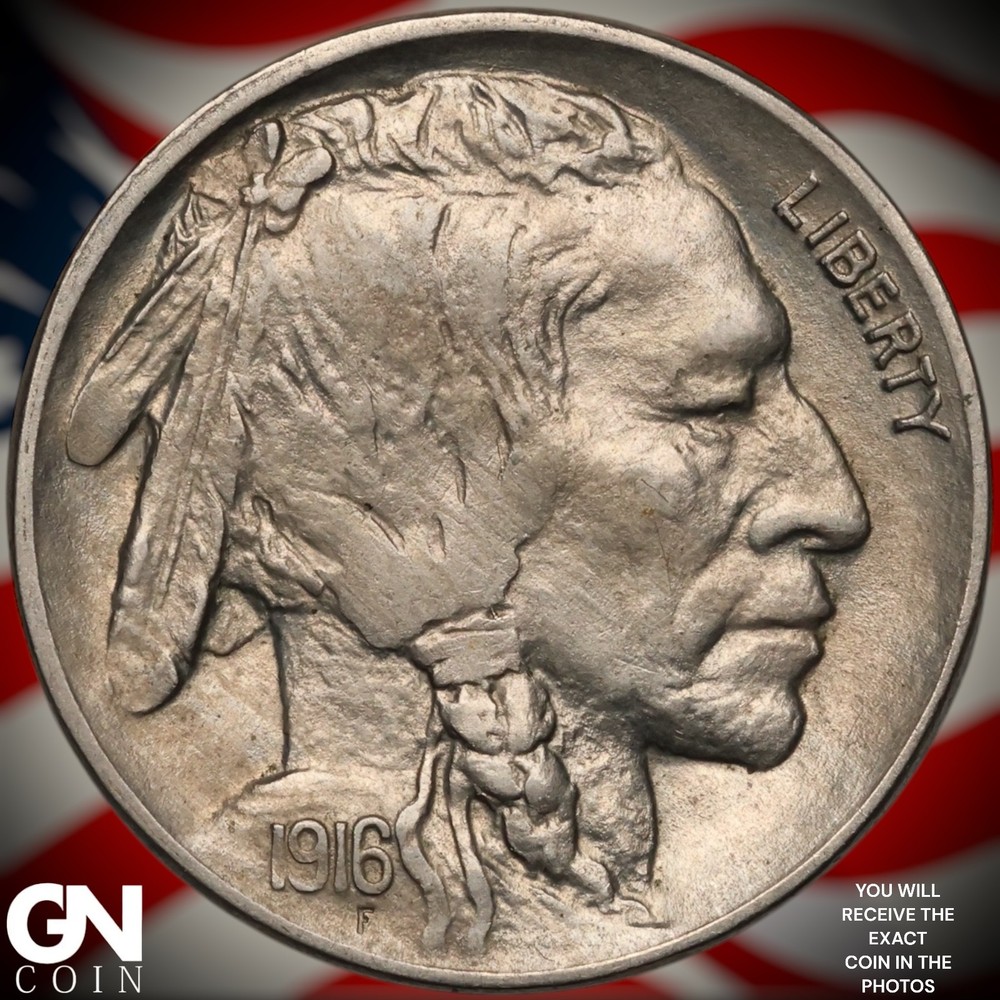1916 P Buffalo Nickel A7828