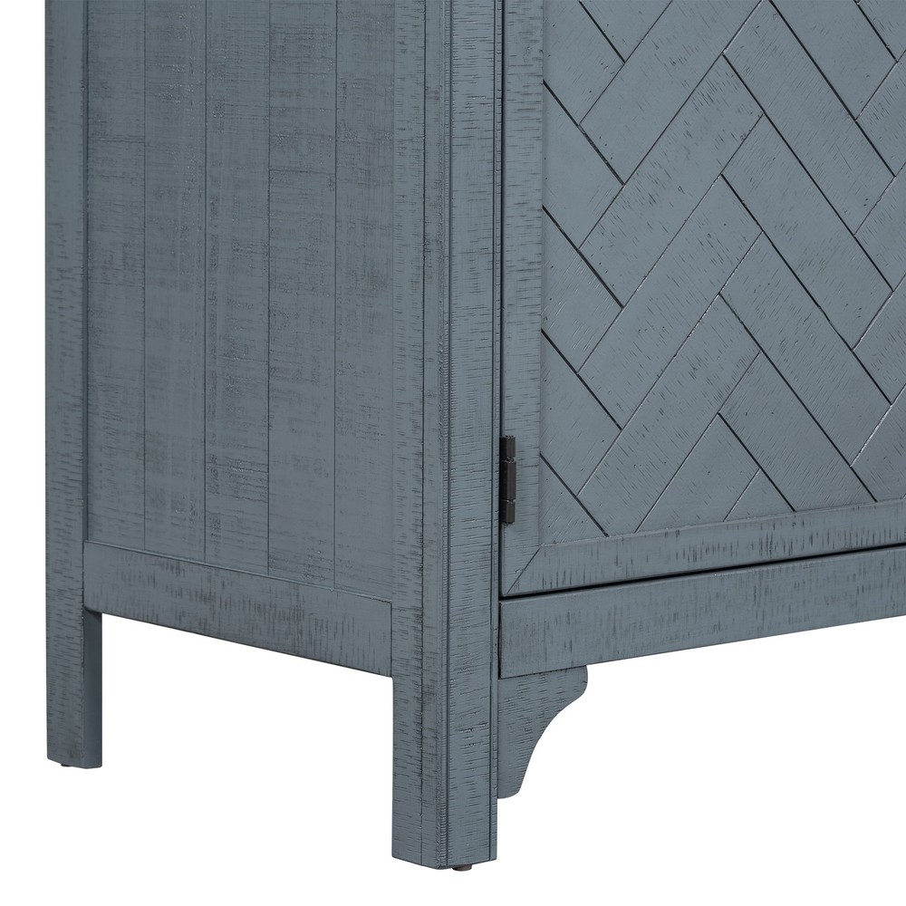 U_Style Designed Storage Cabinet Sideboard with MDF+Pine veneer , Adjustable S
