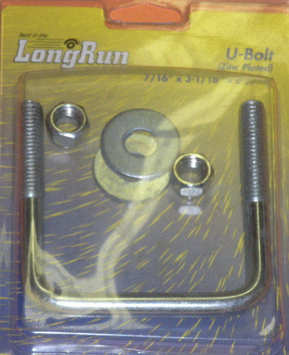 Tie Down Engineering 86230 Square Bend U-Bolt 7/16" x 3-1/16" x 3-5/16"