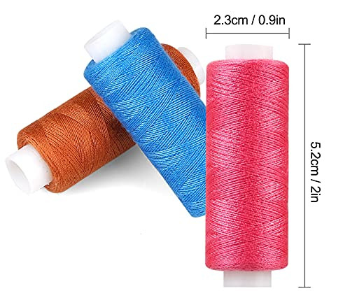 Sewing Threads Kits, 30 Colors Polyester 250 Yards Per Spools for Hand Sewing