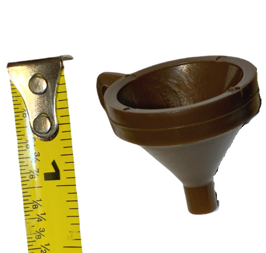 Funnel For Black Powder Muzzleloaders, Revolvers - w/ Keychain Loop - Brown