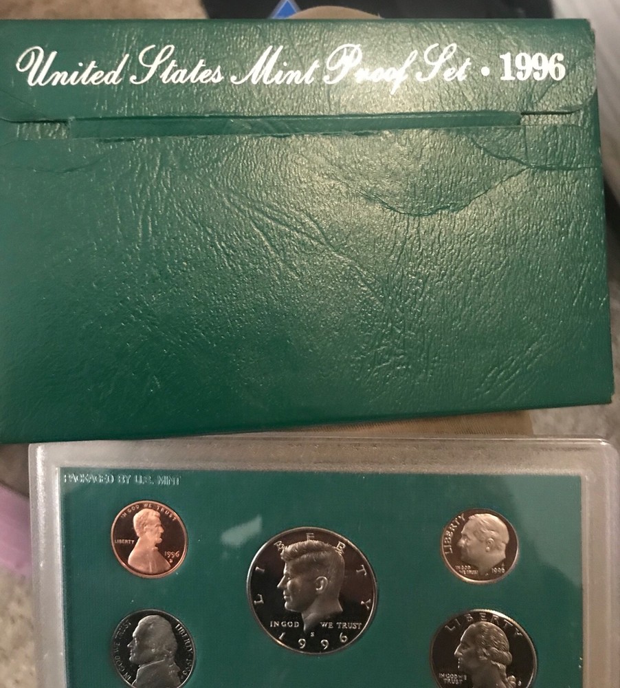 1996. proof set . 5 coin set in OGP