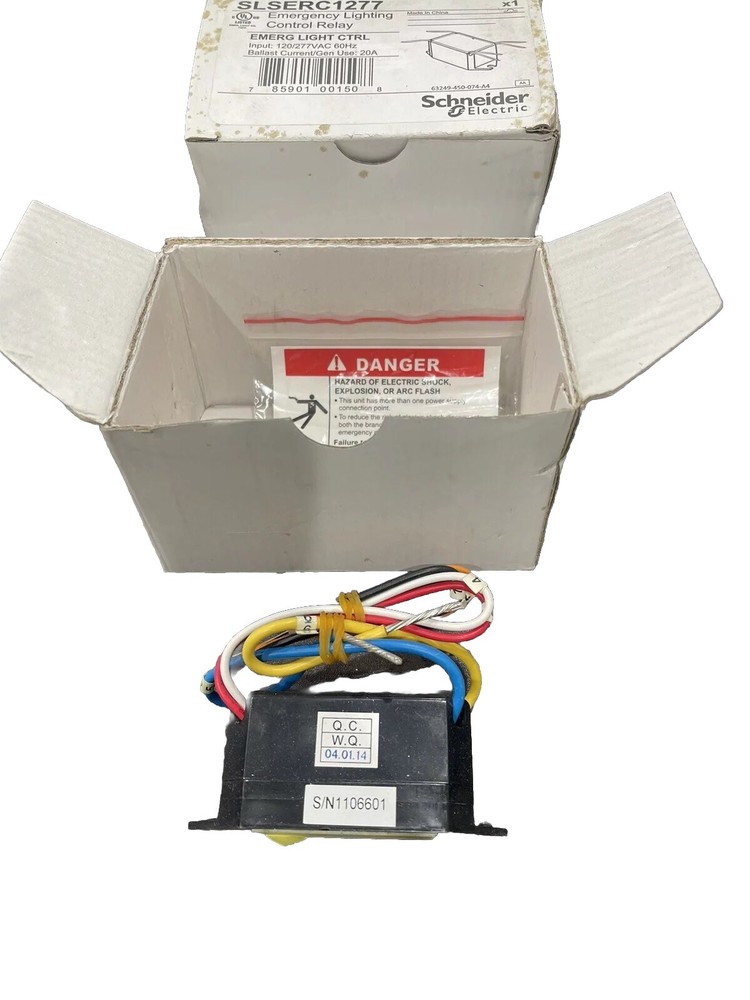 🔥(AN) SCHNEIDER, EMERGENCY LIGHTING CONTROL RELAY, SLSERC1277, SAME ☀️👣🔥👀