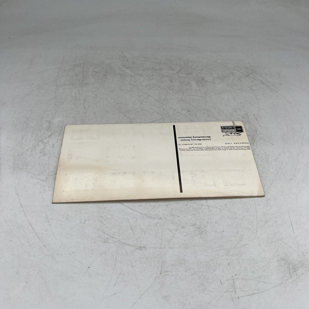 1976 MERCURY PAINT CHIPS / SWATCHES