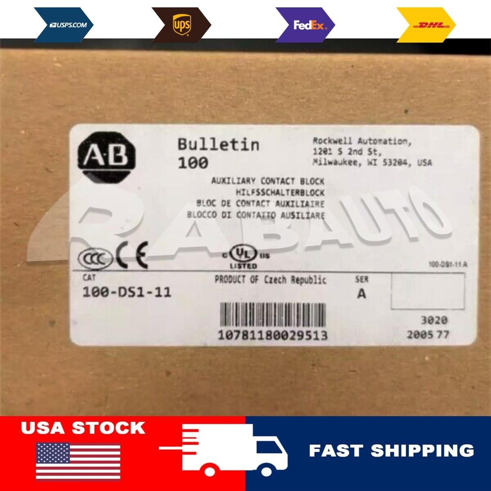 NEW Allen bradley 100-DS1-11 Contactor Auxiliary Contact