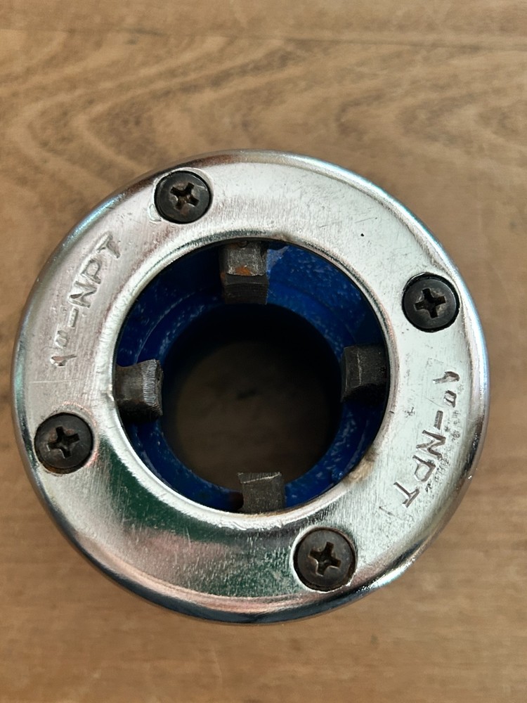 NPT pipe thread die heads 1", 3/4" and 1/2"