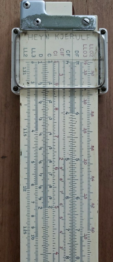 K&E 68 1318 Engineering Science Slide Rule LOG LOG DUPLEX TRIG & Leather Case