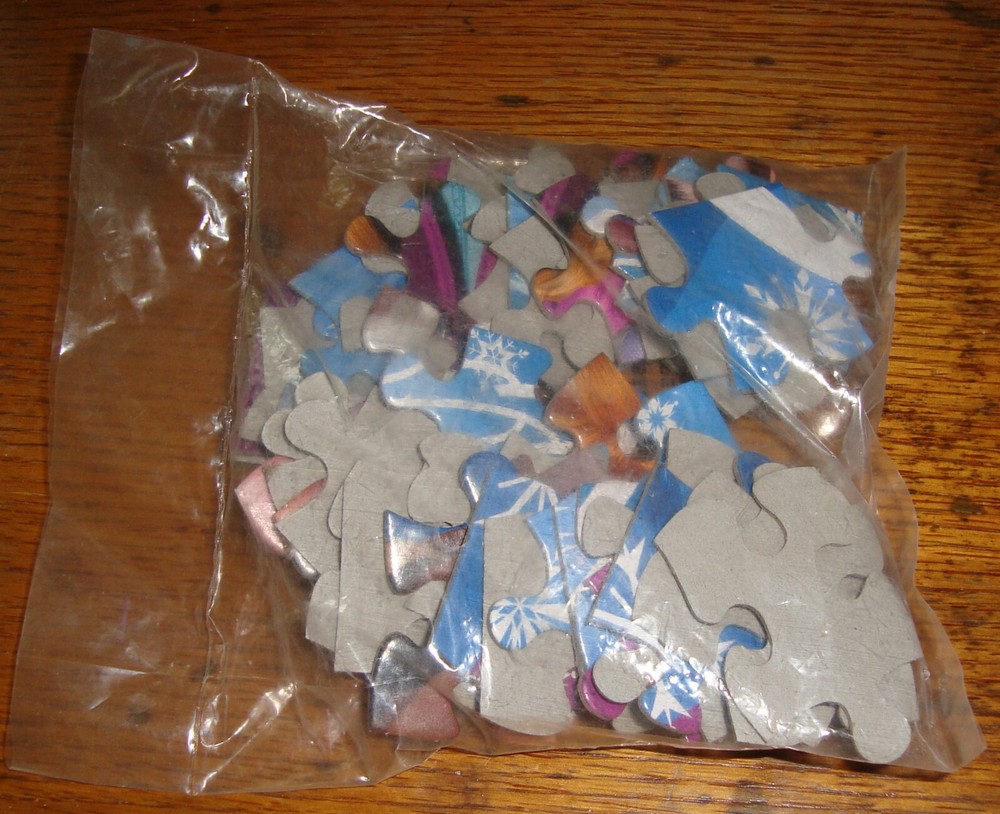 3 Frozen Boxless Sealed Various Piece Count Jigsaw Puzzles