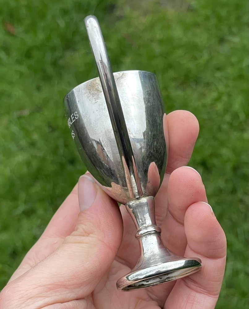 Antique Silver Plated Award Trophy