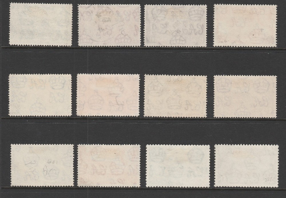Montserrat 1938-48 Complete set SG 101a-112 Fine used.