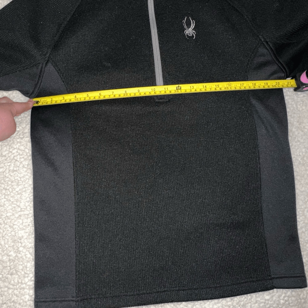 Spyder Men’s Black Outbound Quarter Zip Jacket Size Medium