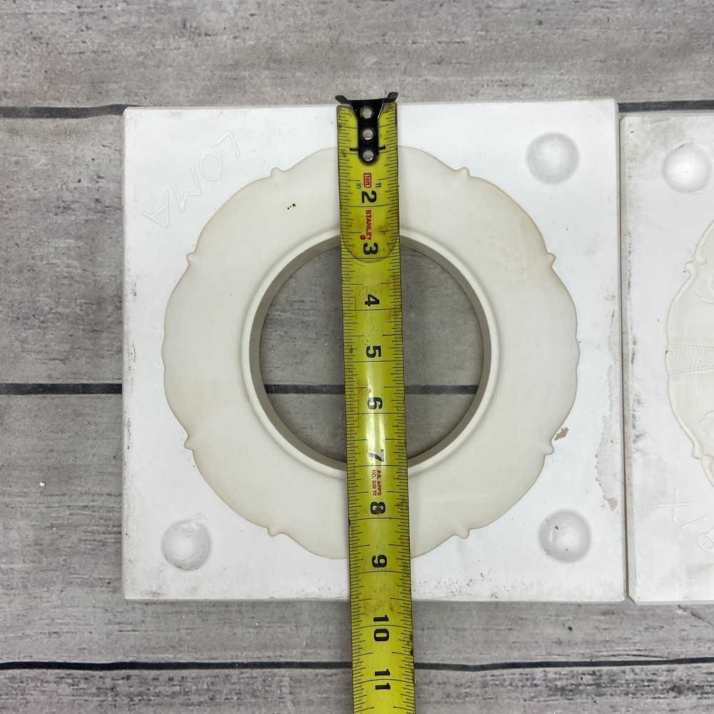 Unbranded Ceramic Casting Mold Decorative Edge Two-Part Kit