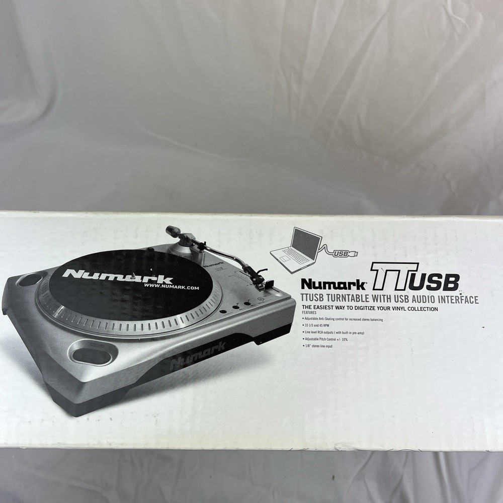 Numark TTUSB DJ Turntable USB Audio Interface TT USB UNTESTED PARTS/REPAIR READ