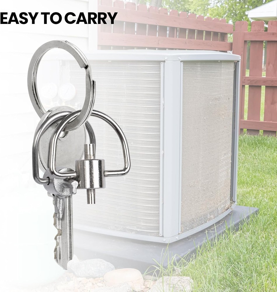 HVAC Tools, Locking Cap Key for Refrigerant Safety Caps, Universal