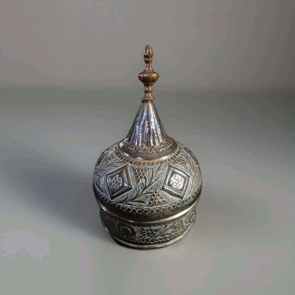 Authentic Vintage Indian Copper and Brass Decorative Box