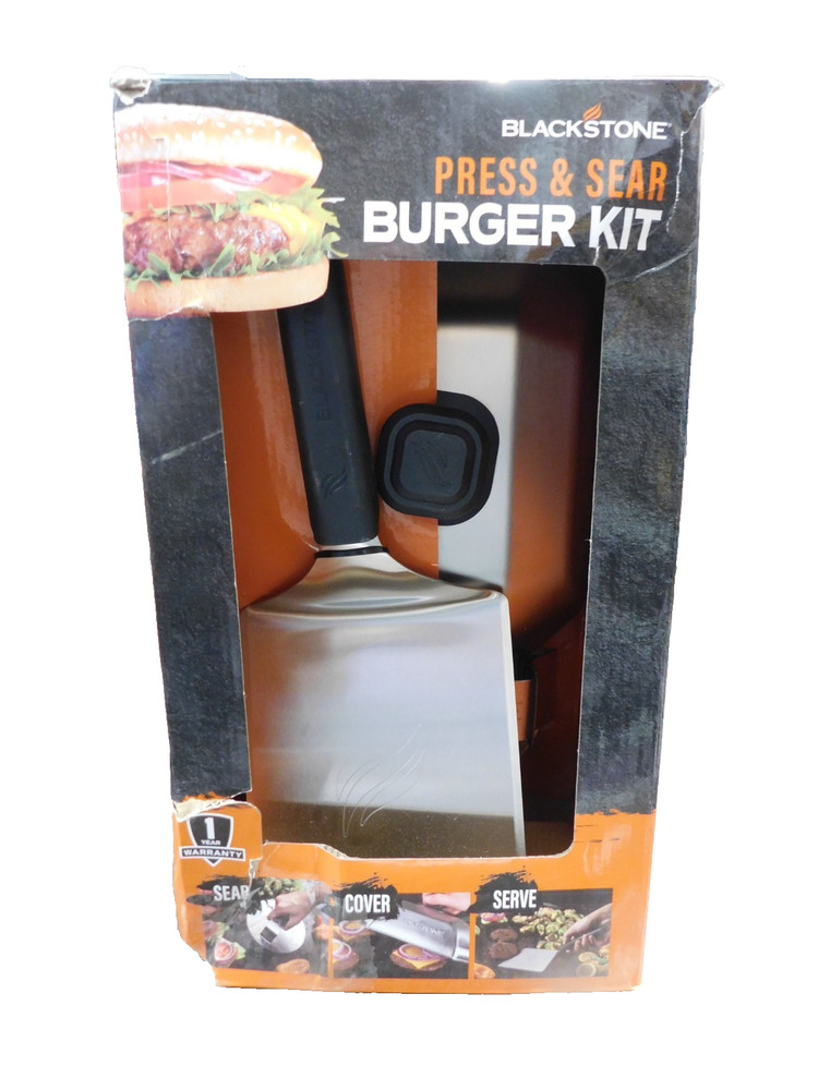 Blackstone Press & Sear Burger Kit ,Burger Press, Spatula, Dome