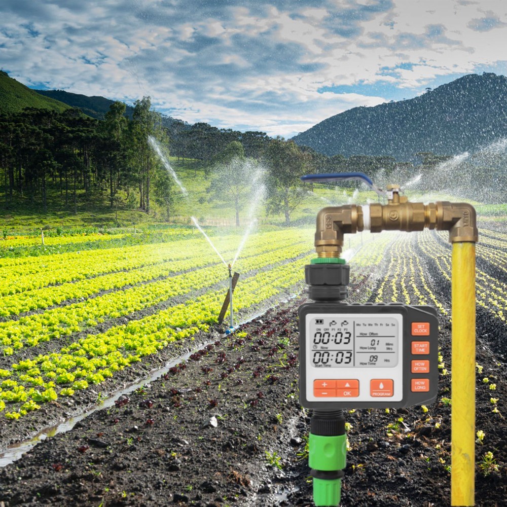 Sprinkler Timer with 3 Watering Programs Automatic Watering System Irrigation