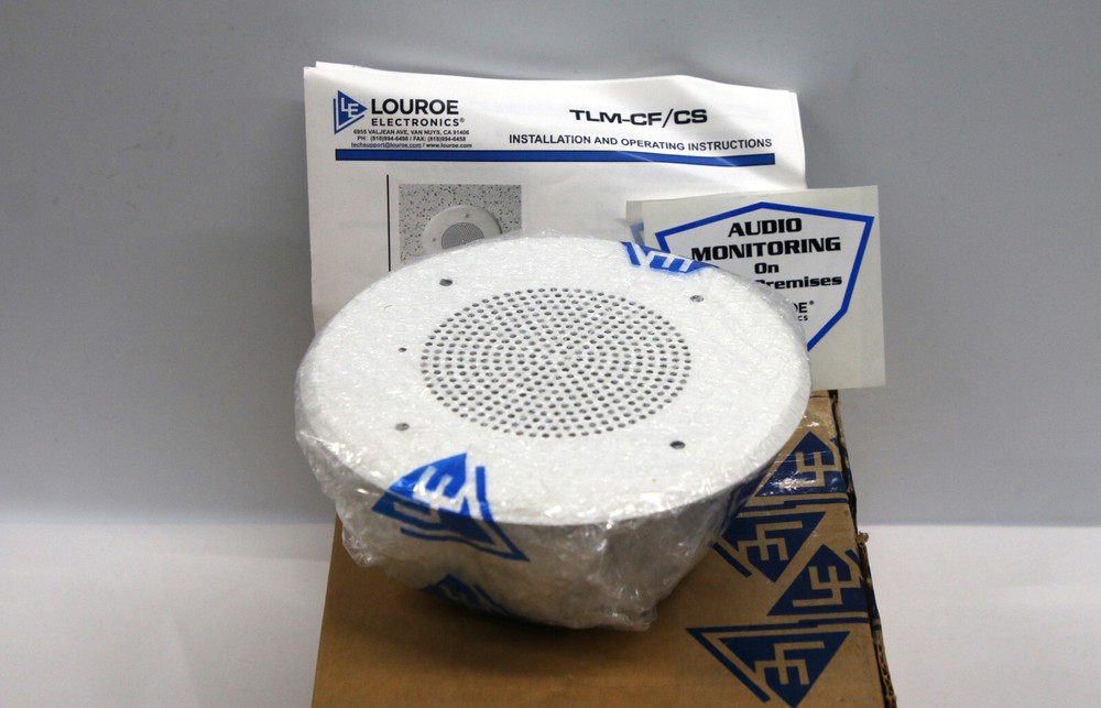 Louroe TLMCFTLM-CF Ceiling Flush Mount Speaker/Microphone #2724