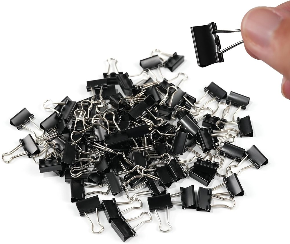 Mini Binder Clips, 0.5 inch, Paper Clps Micro Size for Office