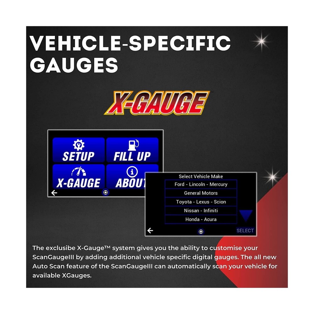 ScanGauge 3 All New Touch Screen OBD2 Code Reader, Digital Gauges & Trip Comp...