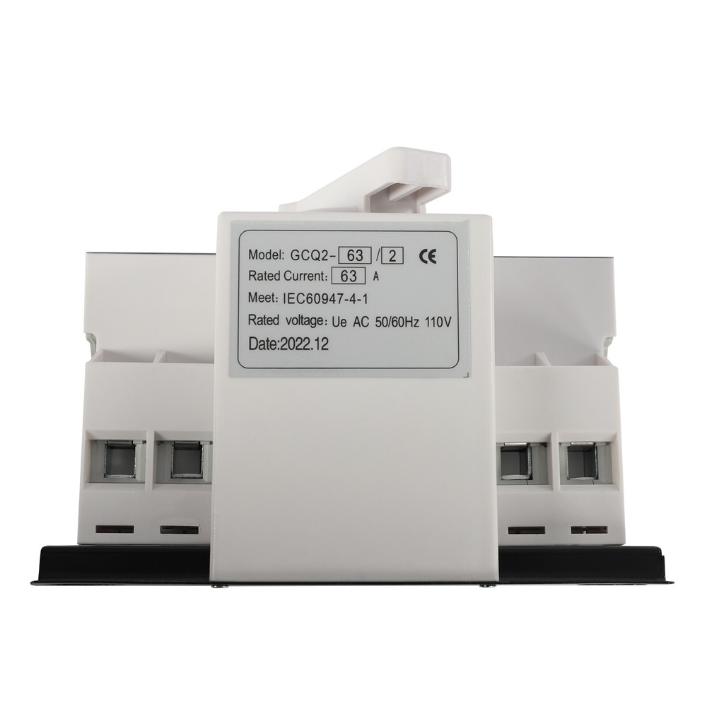 2P 63A Dual Power Automatic Transfer Switch 110V AC-33iB CB Level Toggle