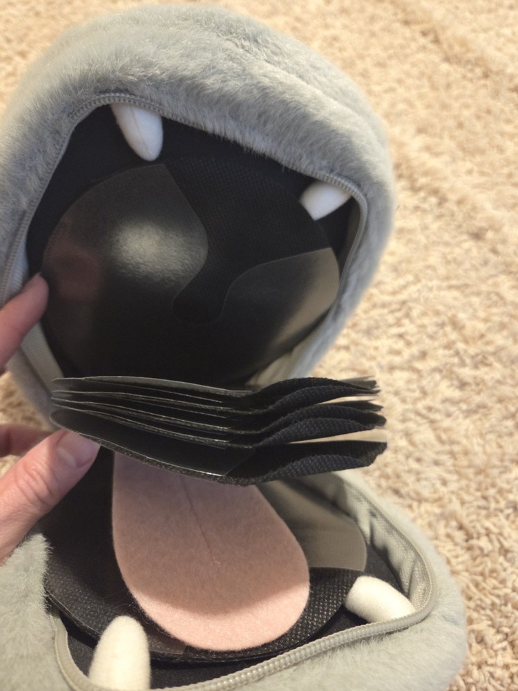 Hippo Head Cd Holder Plush Soft DVD case