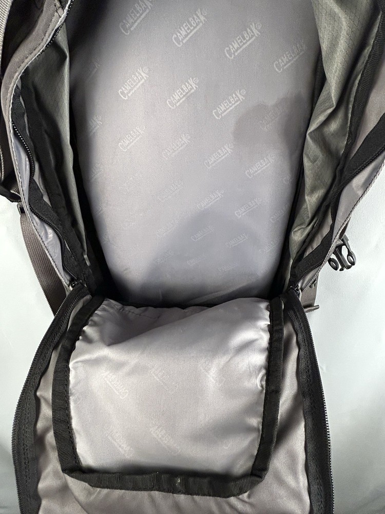 CamelBak Hydration Backpack Gray Blue Hiking Pack No Bladder Outdoor Daypack