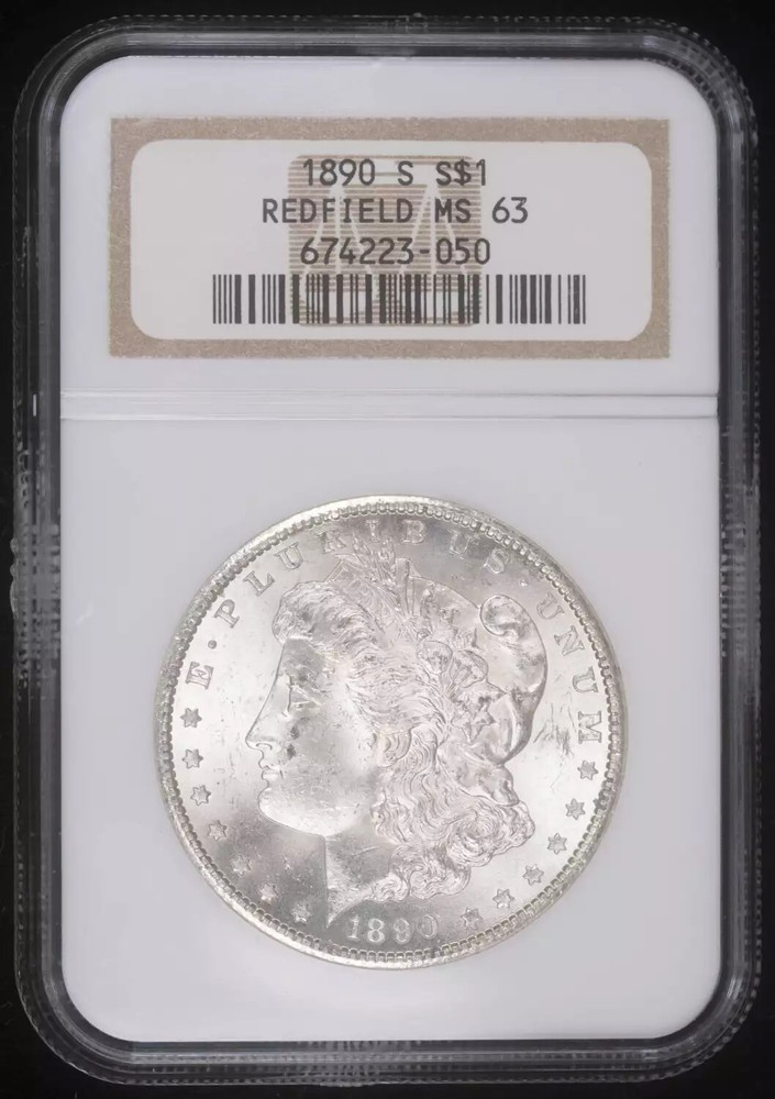 1890 S Morgan Silver Dollar NGC MS-63
