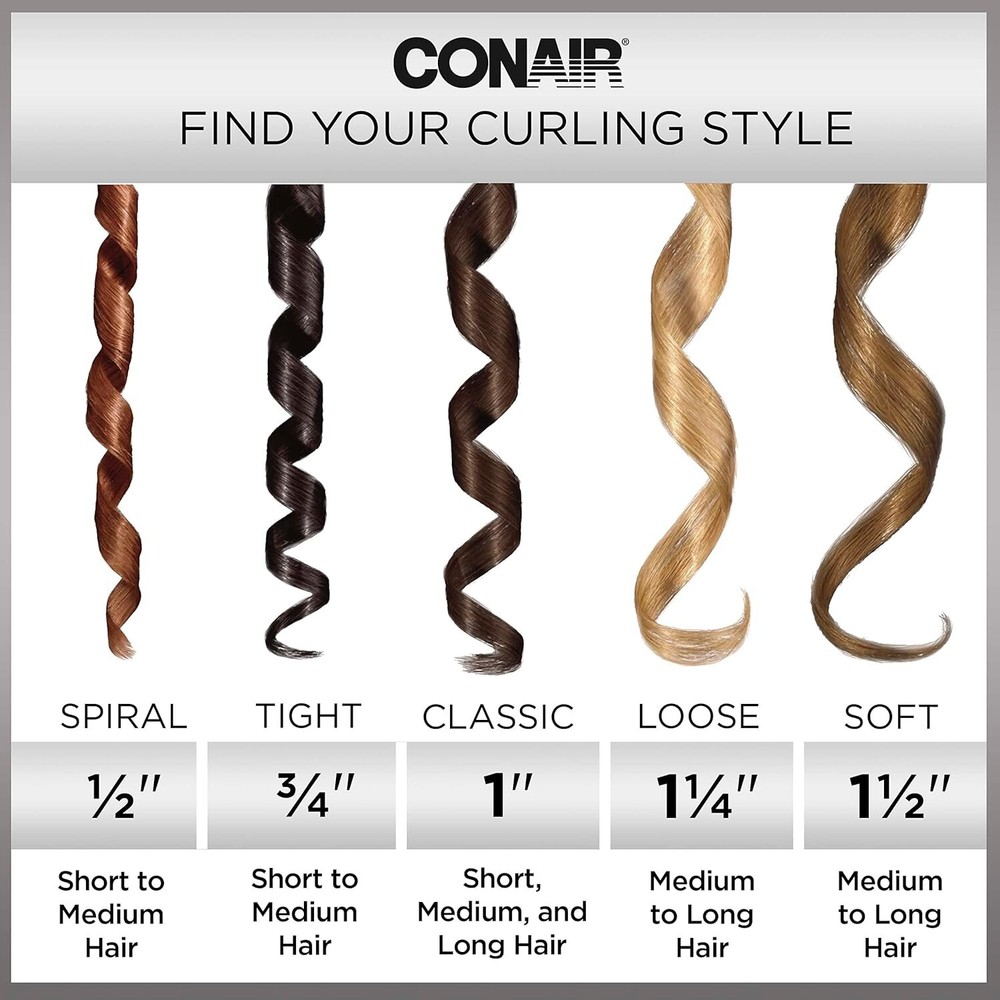 Conair Double Ceramic 1'' Barrel Classic Curls