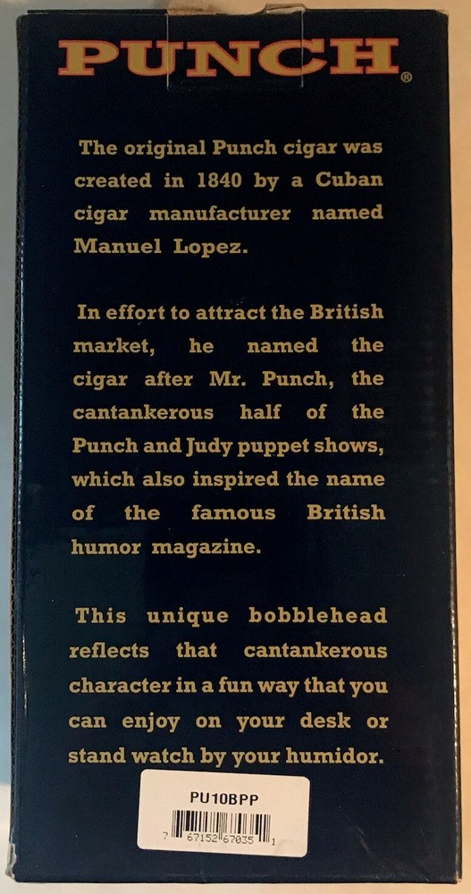 "Punch" ~ The Cigar Company Bobblehead ~ Blue