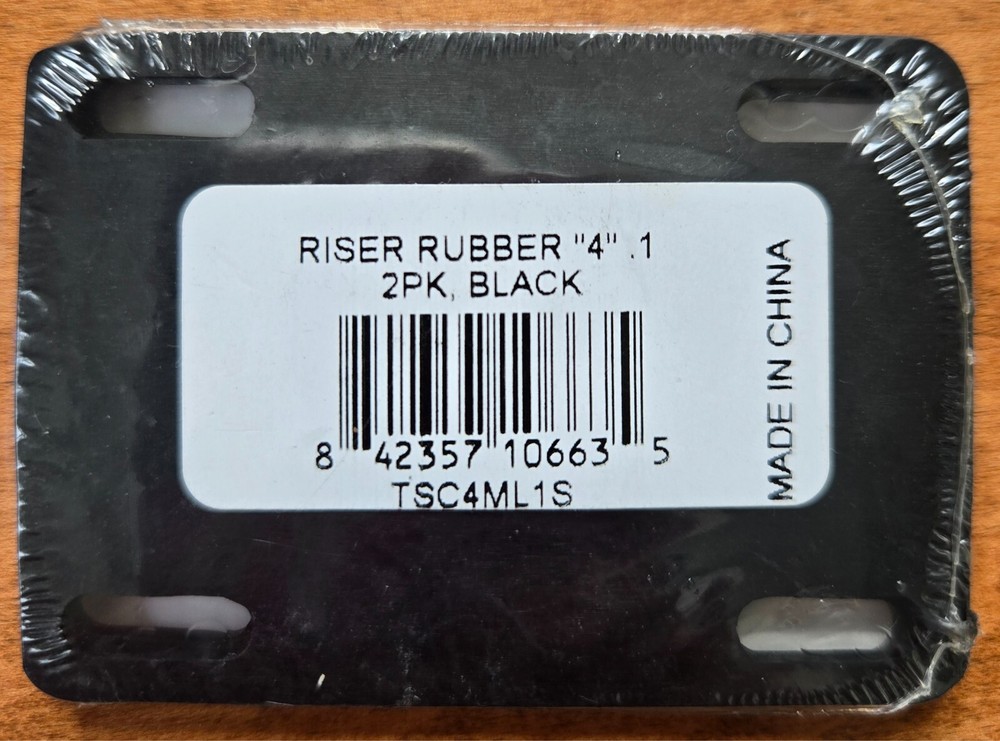 Mini Logo .10" Rubber Skateboard Riser Pads - 2 Pack
