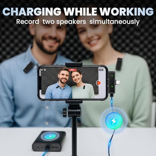 Microphone for iPhone Mic: YouTube Wireless Lavalier Microphone with Noise