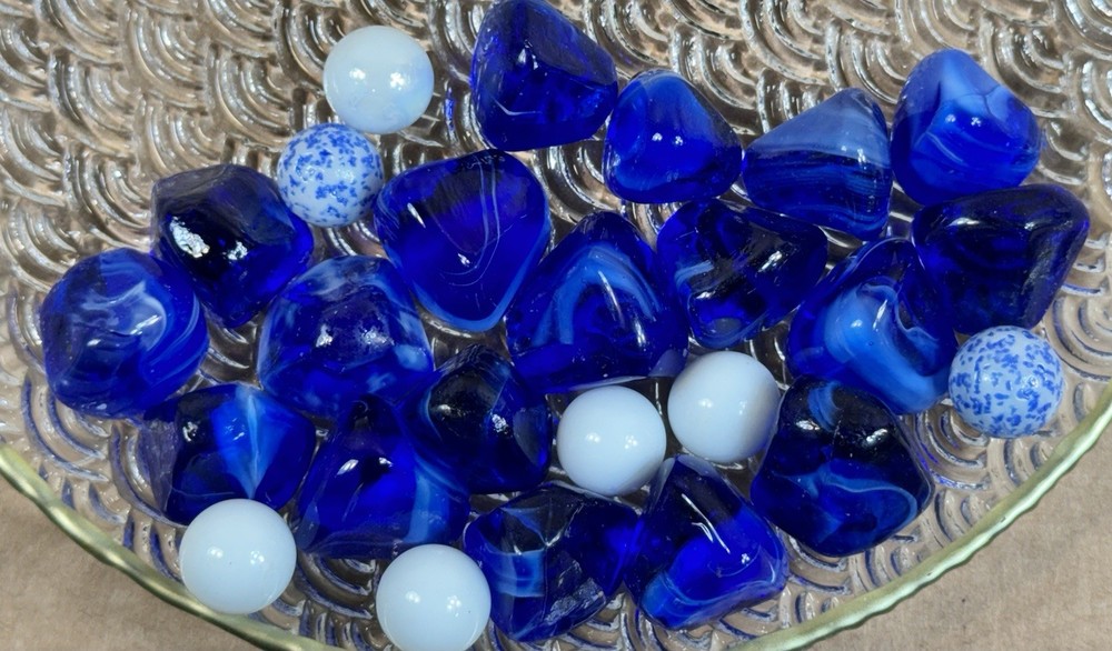 Cobalt Blue Glass Stones