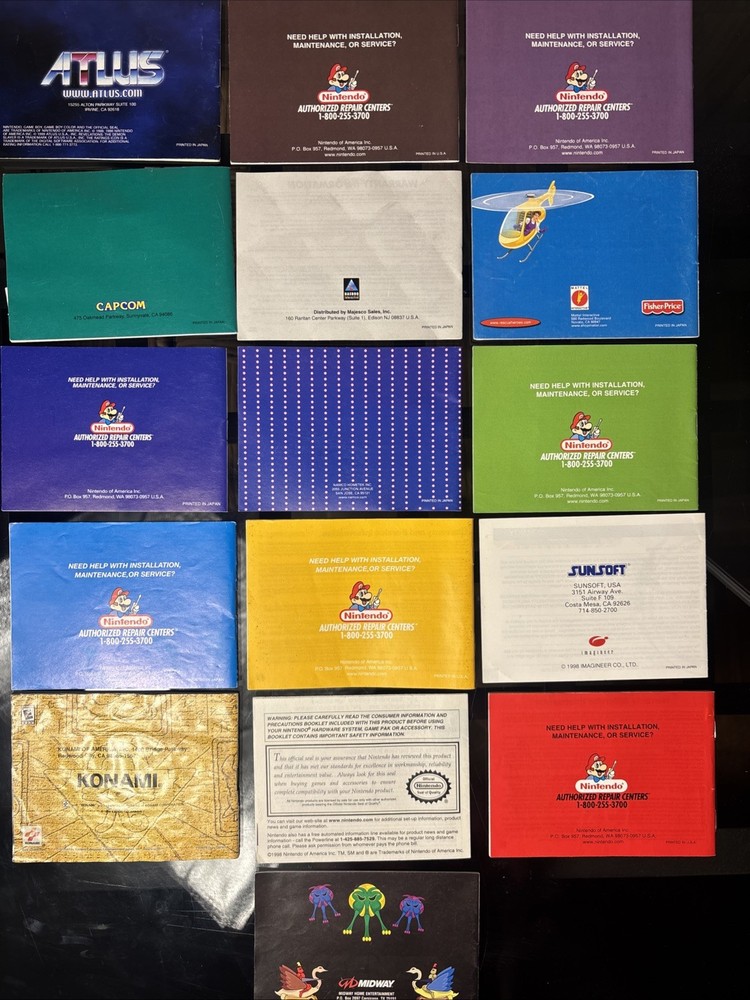 Gameboy Color Manuals You Pick !!