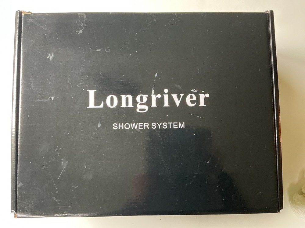 Longriver 12” Rain Shower System Set Temperature Display Rainfall and Handheld