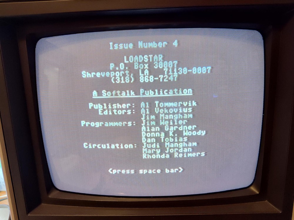 LOADSTAR Issue #4 Disk 1984 for Commodore 64 C64 HTF Rare Tested