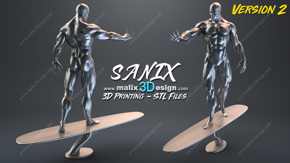 Silver Surfer Resin Sculpture Statue Model Kit Unpainted/Unassembled