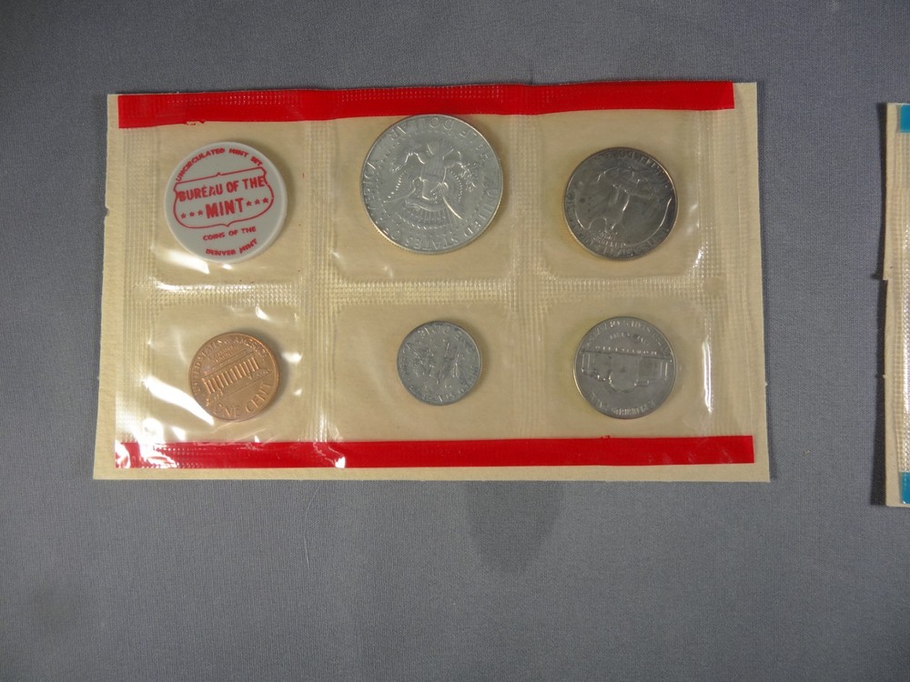 1969 PD US Mint Uncirculated Set Original Envelope Silver Kennedy Please Read