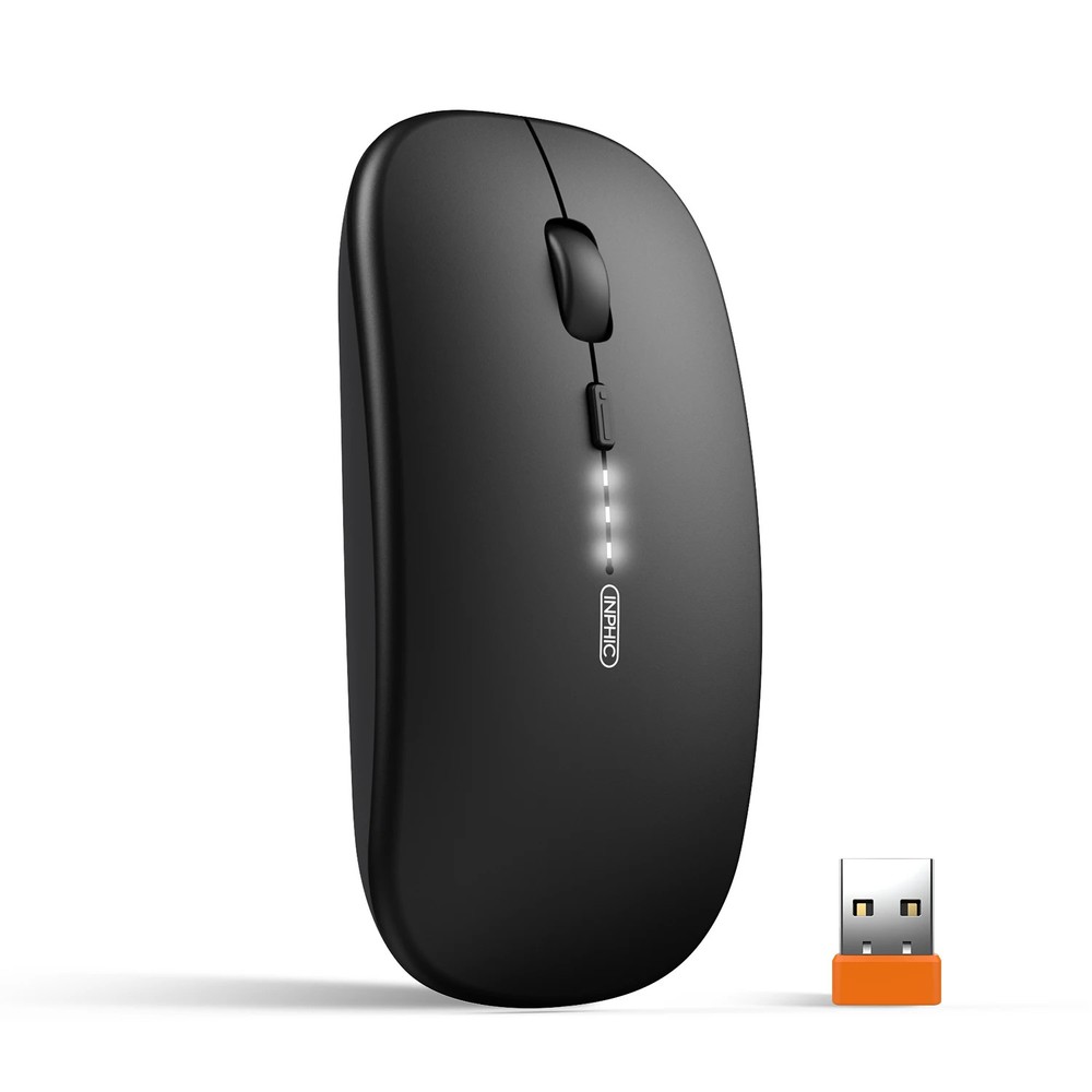INPHIC M1P Rechargeable Wireless Mouse [Power Display Enhanced Edition] Office L