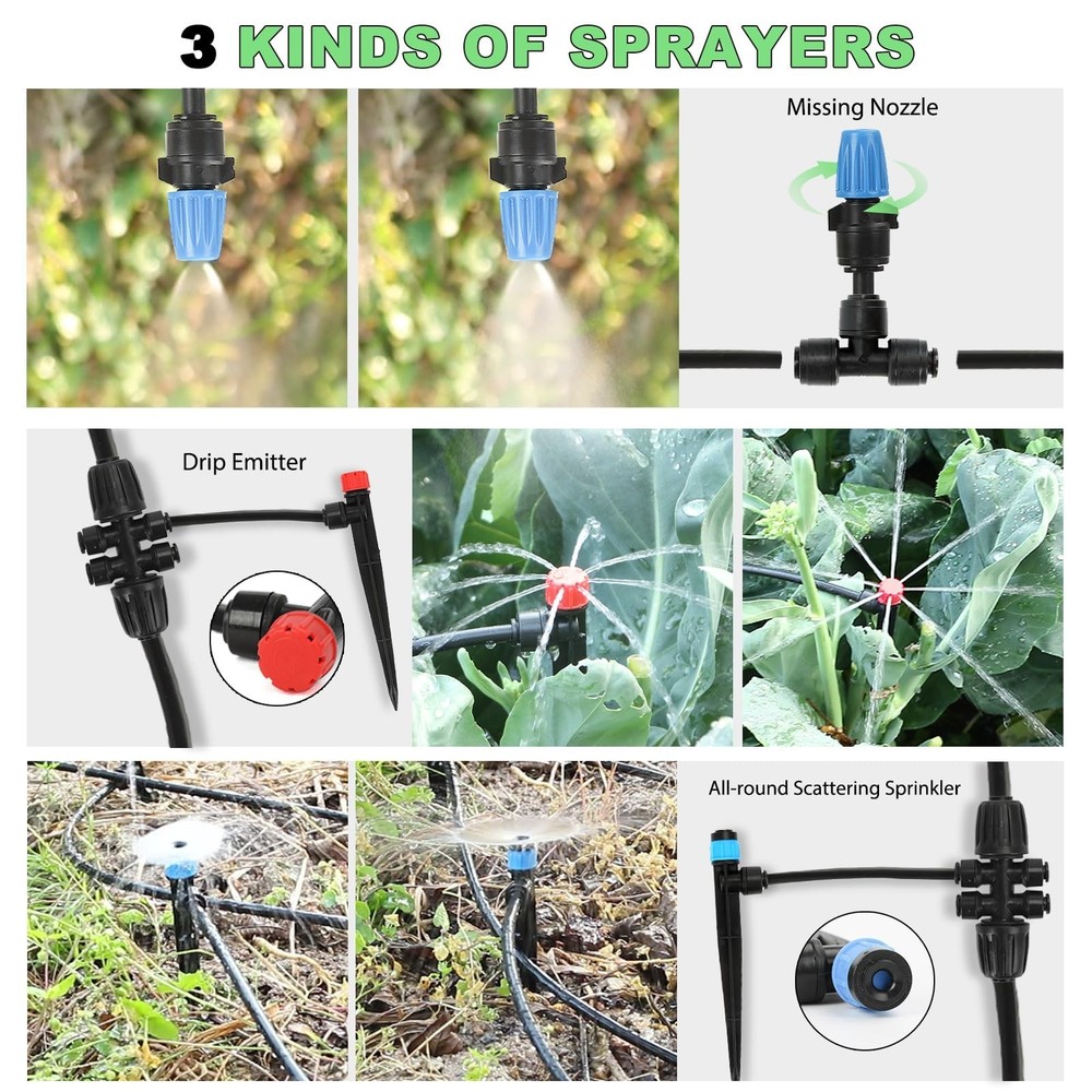 Drip Irrigation Kit – 2026 New Quick-Connect Micro Irrigation System with